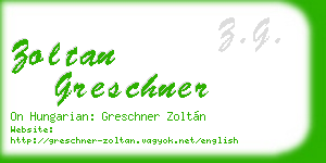 zoltan greschner business card